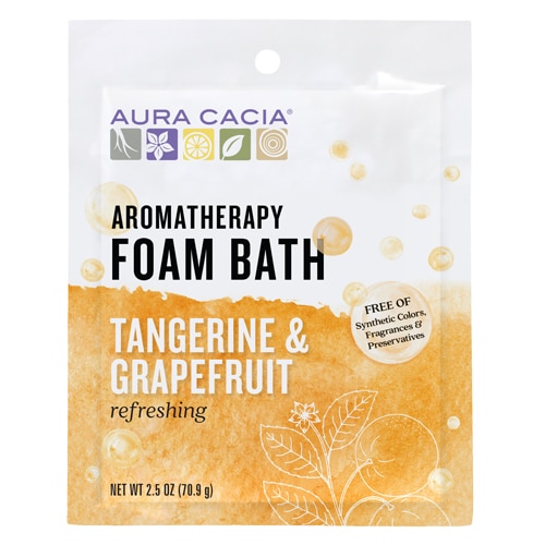 Aura Cacia Foam Bath Refeshing Tangerine and Grapefruit