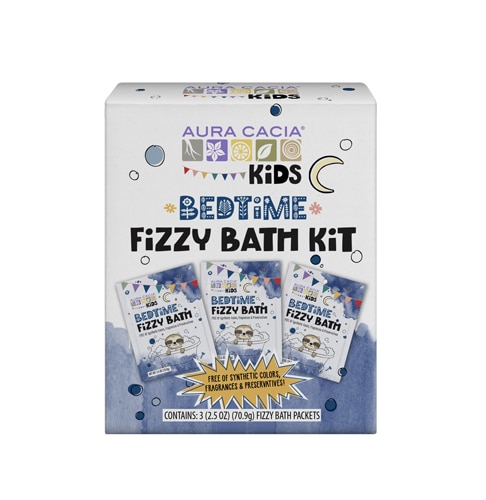 Aura Cacia Kids Bedtime Fizzy Bath Kit 3 Packets