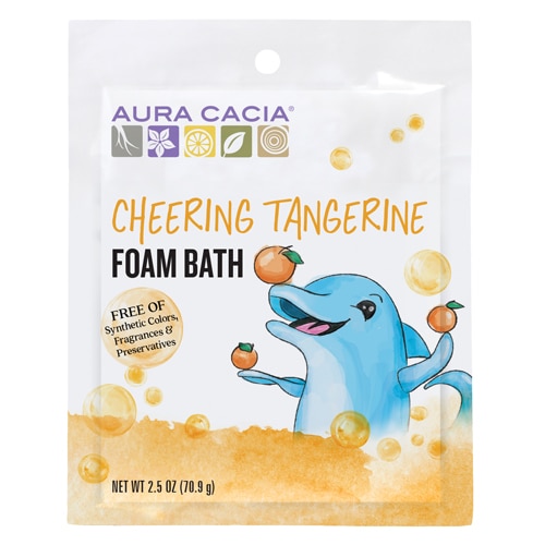 Aura Cacia Kids Foam Bath Cheering Tangerine