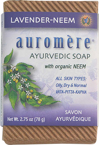 Auromere Ayurvedic Bar Soap Lavender Neem