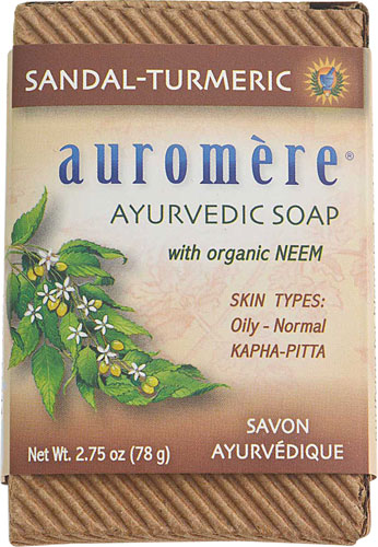 Auromere Ayurvedic Bar Soap Sandalwood-Turmeric