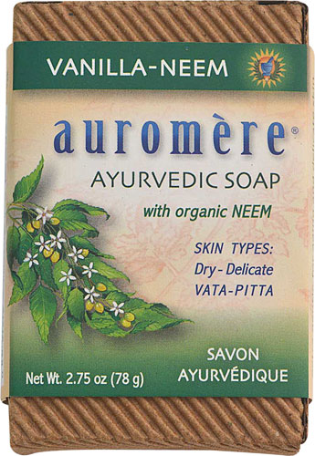 Auromere Ayurvedic Bar Soap Vanilla Neem