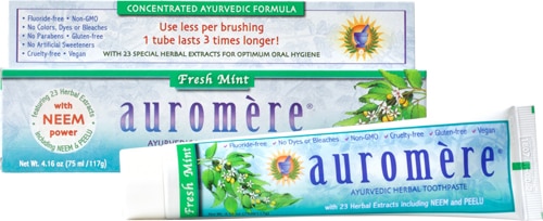 Auromere Ayurvedic Herbal Toothpaste Fresh Mint