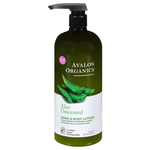 Avalon Organics Hand & Body Lotion Aloe Unscented