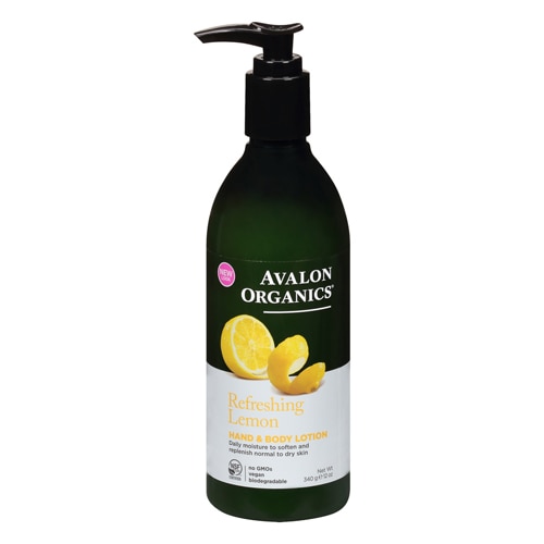 Avalon Organics Hand & Body Lotion Refreshing Lemon