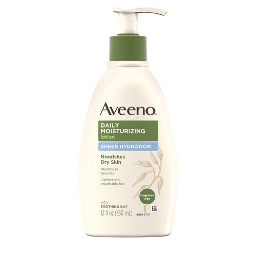 Aveeno Daily Moisturizing Lotion Sheer Hydration- Fragrance Free