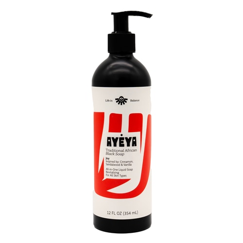 Ayeya African Black Liquid Soap Joy Cinnamon Sandalwood & Vanilla