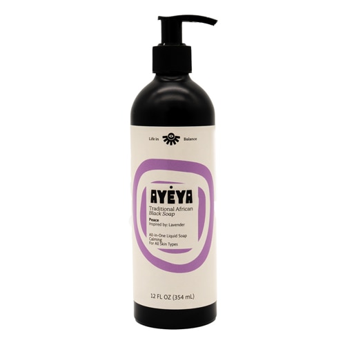 Ayeya African Black Liquid Soap Peace Lavender