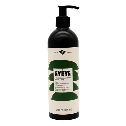 Ayeya African Black Liquid Soap Reset Peppermint & Eucalyptus