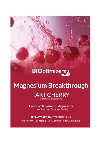 BIOptimizers Magnesium Breakthrough - 8 Forms of Magnesium Tart Cherry