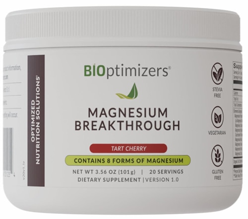 BIOptimizers Magnesium Breakthrough - 8 Forms of Magnesium Tart Cherry