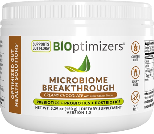 BIOptimizers Microbiome Breakthrough Creamy Chocolate