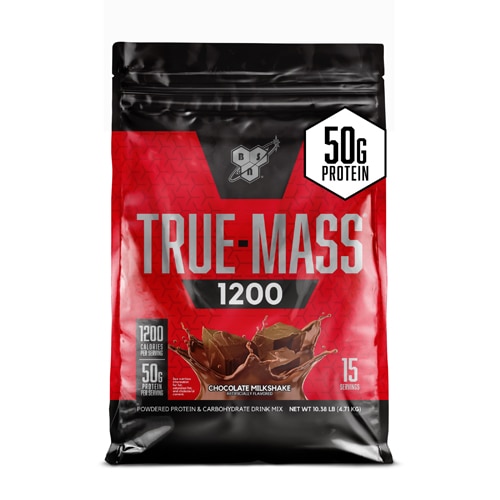 BSN True Mass Powdered Protein and Carbohydrate Drink Mix Chocolate Milkshake