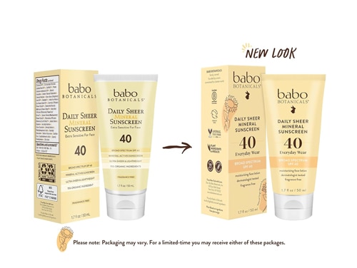 Babo Botanicals Daily Sheer Sunscreen SPF 40 Extra Sensitive For Face