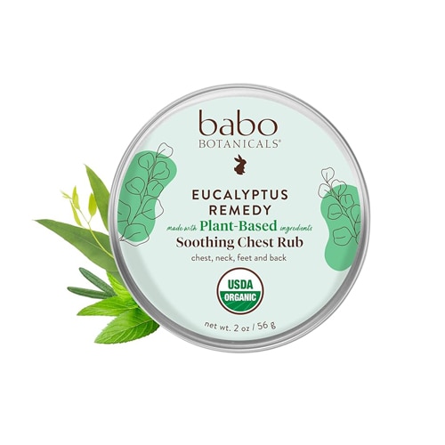 Babo Botanicals Organic Eucalyptus Remedy Soothing Chest Rub