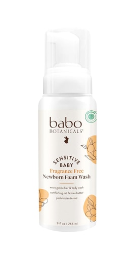 Babo Botanicals Sensitive Baby Newborn Foam Wash Fragrance Free