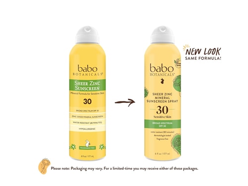 Babo Botanicals Sheer Zinc Sunscreen For Extra Sensitive Skin SPF 30 Fragrance Free