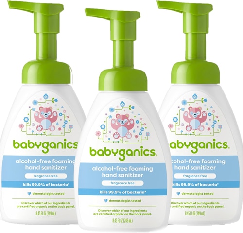 Babyganics Alcohol Free Foaming Hand Sanitizer Pump Fragrance Free