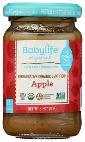 Babylife Organics Baby Food Stage 1 Jar Apple
