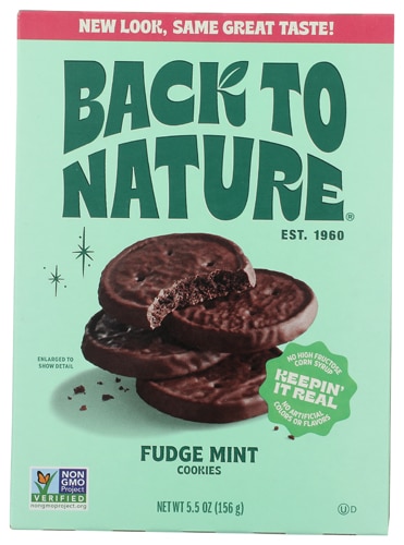 Back To Nature Cookies Fudge Mint