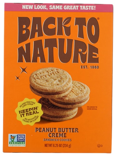 Back To Nature Cookies Peanut Butter Creme