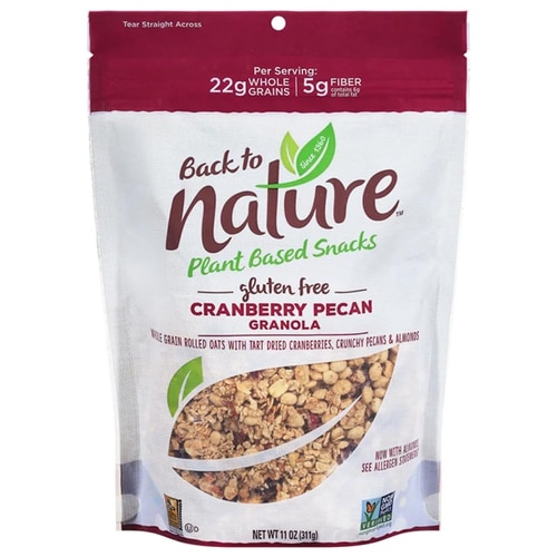 Back To Nature Gluten Free Granola Cranberry Pecan