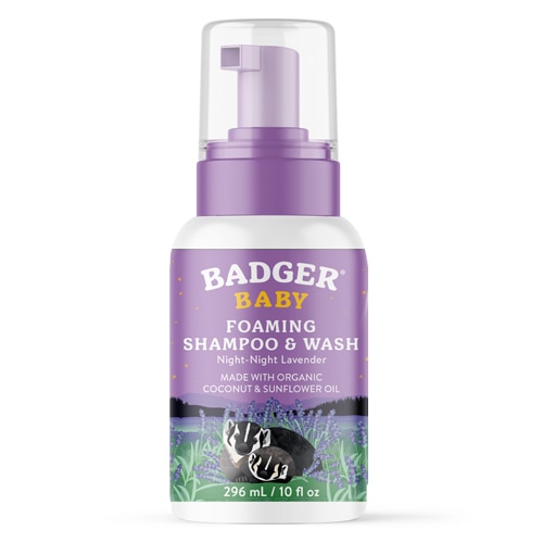 Badger Baby Foaming Shampoo & Wash Night Night Lavender