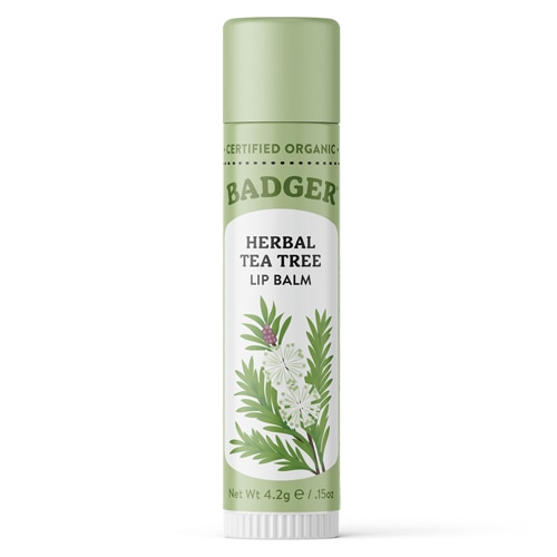 Badger Classic Lip Balm Tea Tree & Lemon