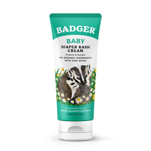 Badger Diaper Rash Cream Calendula Zinc Oxide