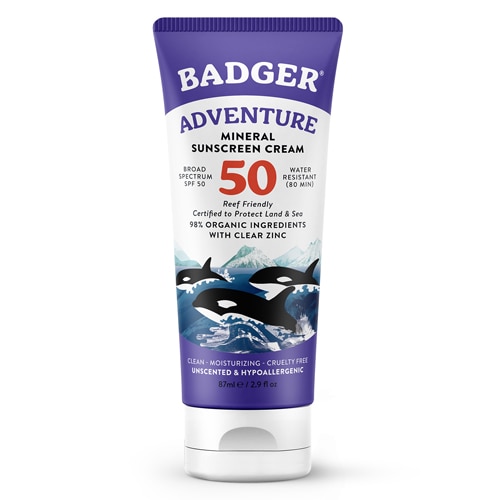 Badger Mineral Sunscreen Cream Adventure SPF 50
