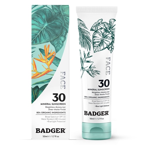 Badger Mineral Sunscreen Lotion Daily Face SPF 30