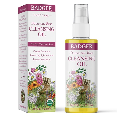 Badger Organic Damascus Rose Face Cleanisng Oil