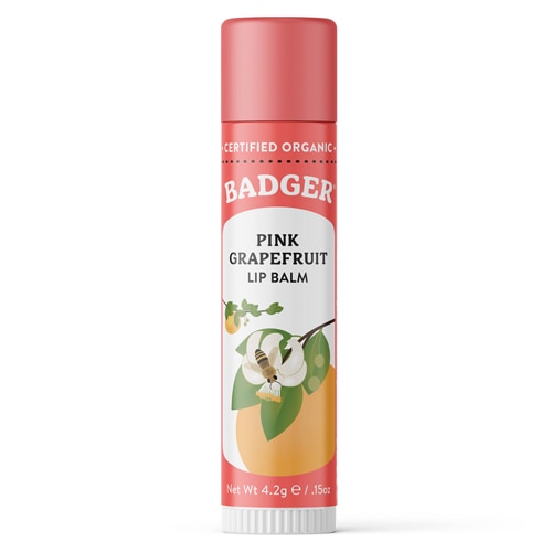 Badger Organic Lip Balm Pink Grapefruit