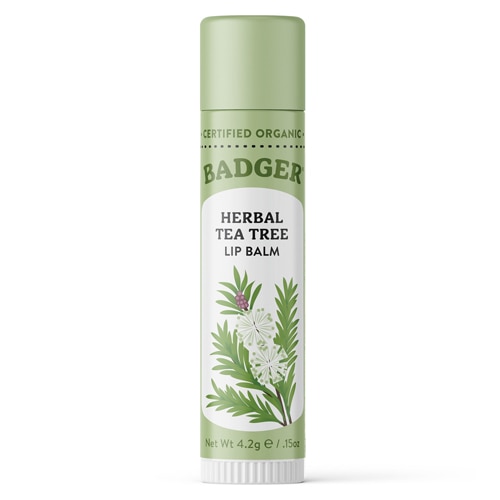 Badger Organic Lip Balm Tea Tree & Lemon