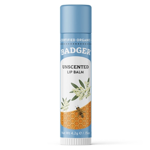 Badger Organic Lip Balm Unscented