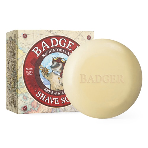 Badger Organic Navigator Class Man Care Shave Soap