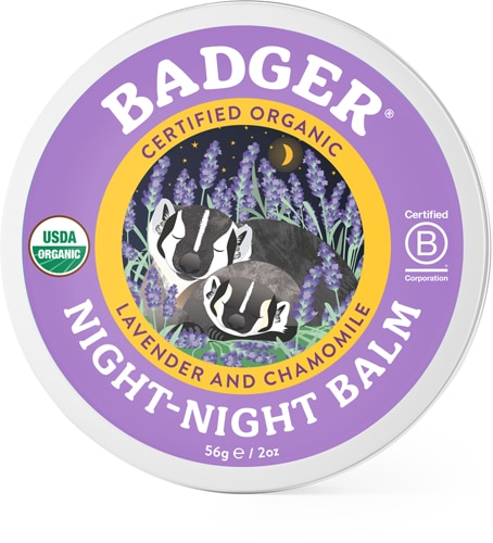 Badger Organic Night Night Balm For Kids Lavender Chamomile