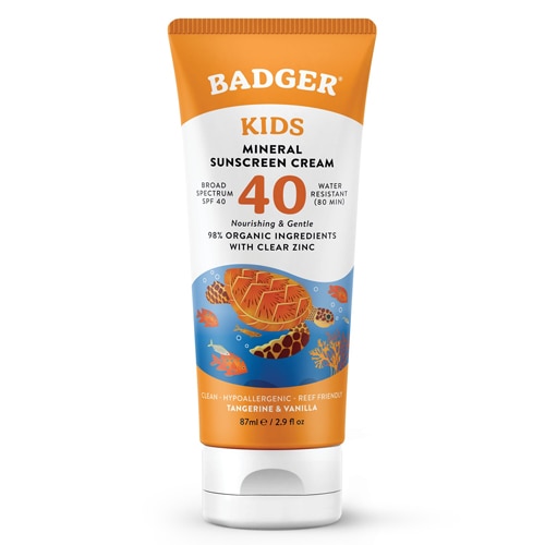 Badger SPF 40 Kids Mineral Sunscreen Cream