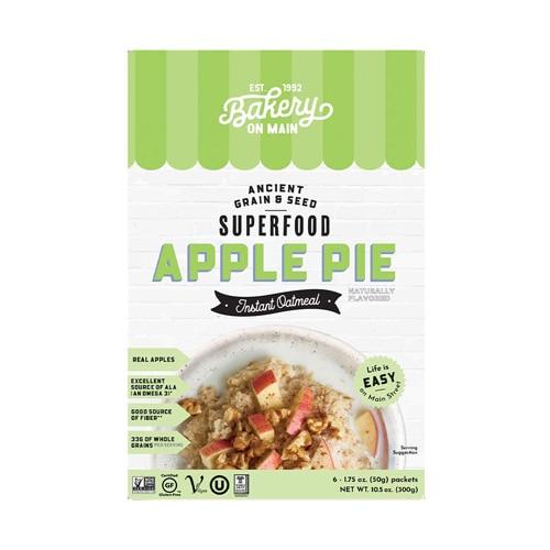 Bakery On Main Gluten Free Ancient Grains & Seeds Instant Oatmeal Apple Pie