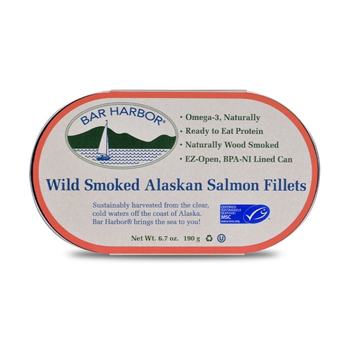 Bar Harbor Salmon Fillets Wild Alaskan Smoked Smoked