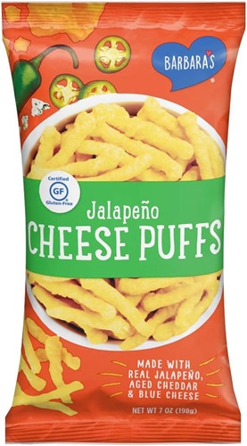 Barbara's Gluten Free Cheese Puffs Jalapeno