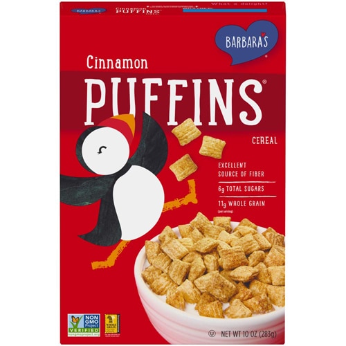 Barbara's Non-GMO Puffins Cereal Cinnamon