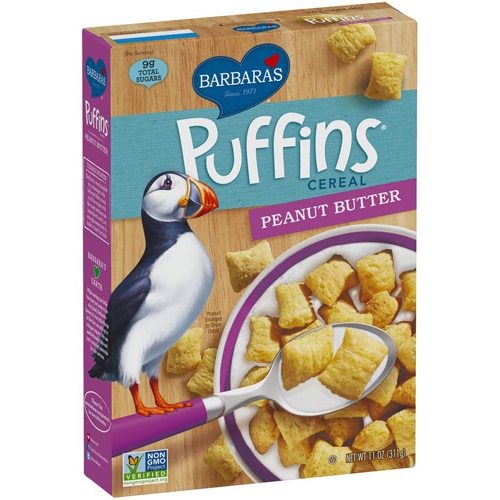 Barbara's Non-GMO Puffins Cereal Peanut Butter