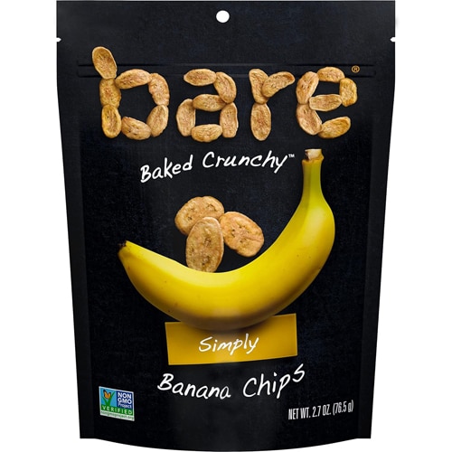 Bare Non-GMO Baked Crunchy Banana Chips Simply Banana