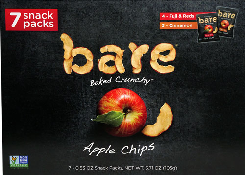 Bare Non-GMO Snack Pack Apple Chips