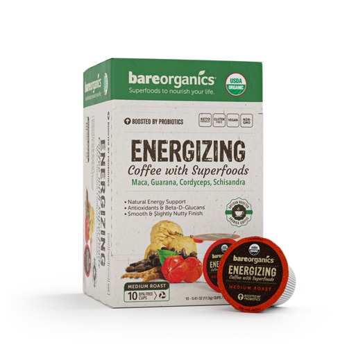 BareOrganics Functional Single Serve Coffee Energizing