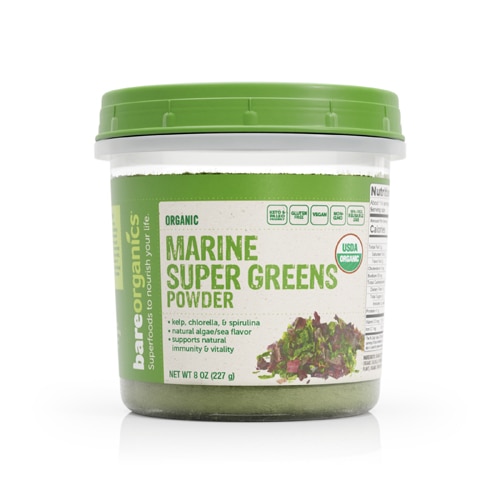 BareOrganics Marine Super Greens Powder