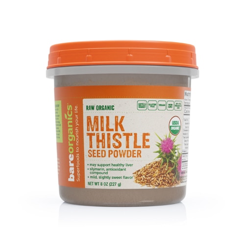 BareOrganics Milk Thistle Seed Powder Raw