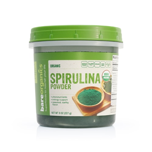 BareOrganics Organic Spirulina Powder