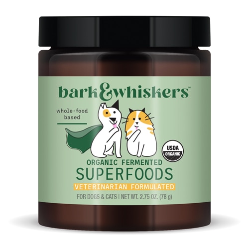 Bark & Whiskers Organic Fermented Super Foods Vet Formulated Supplement for Dogs & Cats